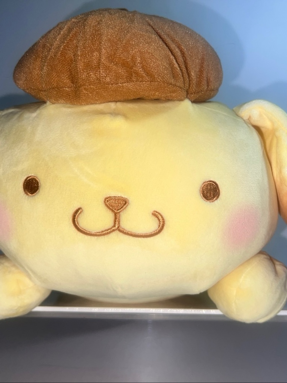 Authentic Sanrio FuRyu Pompompurin Big Marshmallow Nesoberi Plush NWTJDM Sanrio